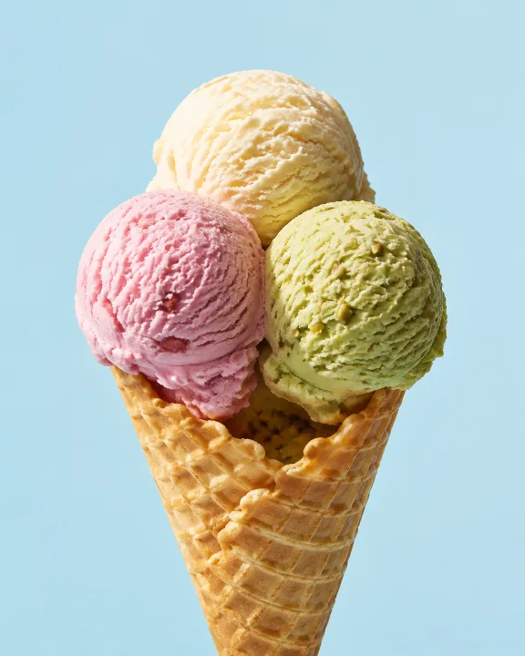 Обложка промпта «Создай рекламную съёмку мороженого»